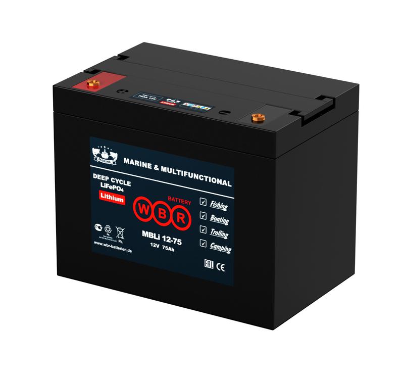 аккумулятор тяговый лодочный литиевый (литий железо фосфатный lifepo4) 12в 80а.ч wbr mbli12-75 от BTSprom.by