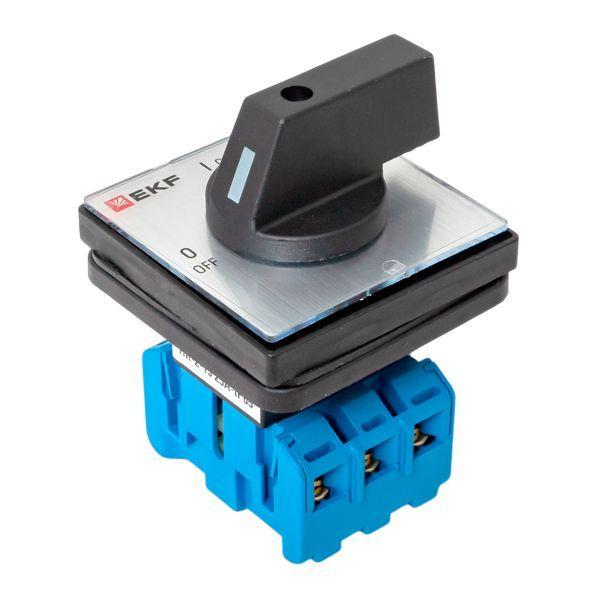  Переключатель кулачковый ПК-2-13 3п 25А "ВКЛ-ВЫКЛ" IP65 EKF pk-2-13-25-65 фото в каталоге от BTSprom.by