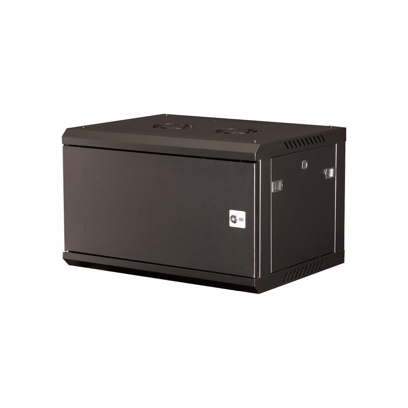 шкаф телекоммуникационный настен. 19дюйм 6u 368х600х450мм дверь метал. черн. datarex dr-641001 от BTSprom.by