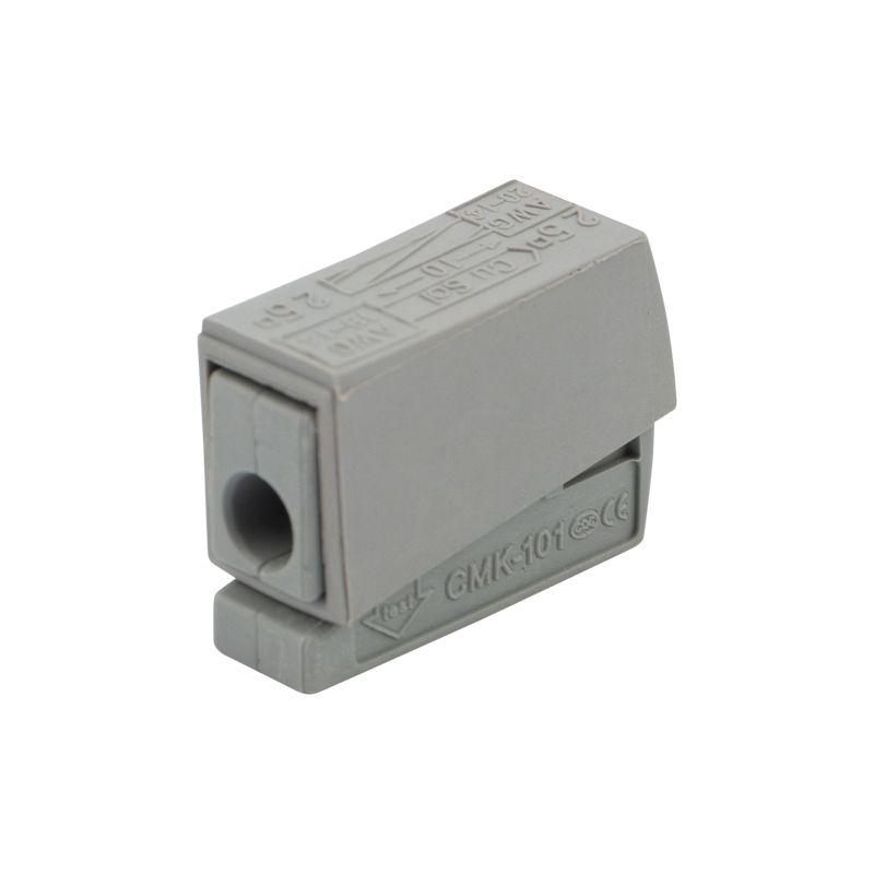  Клемма строительно-монтажная СМК 224-101 1-проводная 1.0-2.5/0.5-2.5кв.мм для светильника сер. (уп.100шт) Rexant 07-2401 фото в каталоге от BTSprom.by