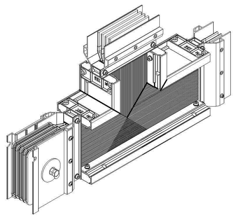 секция t-образ. вверх 2000а al 3l+n+1/2pe ip55 тран. iek lb-2000a5-35-f-tu от BTSprom.by