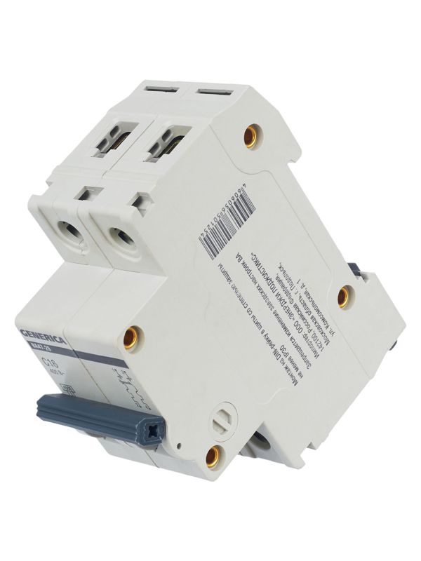  Выключатель автоматический модульный 2п C 16А 4.5кА ВА47-29 GENERICA MVA25-2-016-C фото в каталоге от BTSprom.by