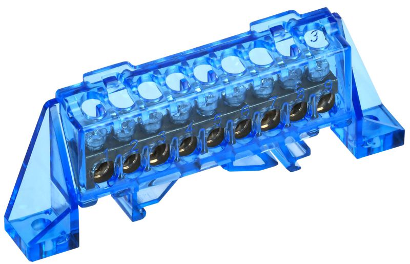 шина нулевая n в комб. изол. "стойка" 6х9-9-с tekfor iek tf-nn10-09-dp-k07 от BTSprom.by