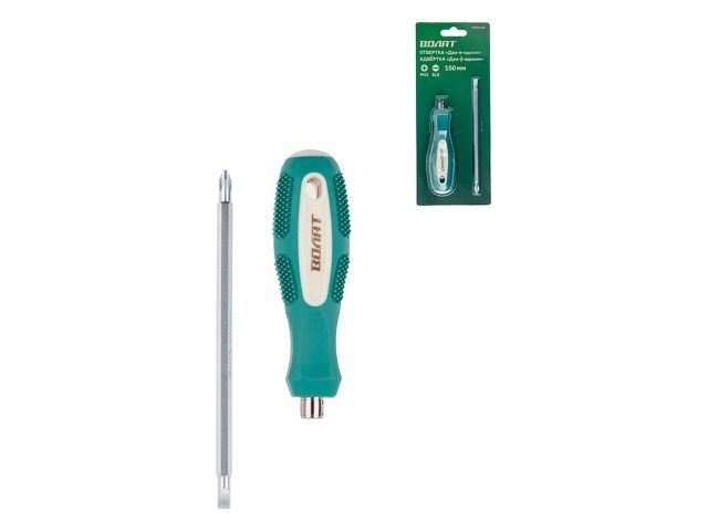 отвертка 2-в-1 ph2/sl5 150мм волат (двухкомп. рукоятка anti-slip) 17070-150 от BTSprom.by