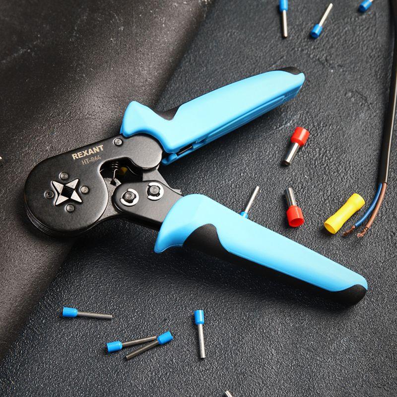  Кримпер для обжима штыревых клемм 0.25 - 6.0 кв.мм (HT-864) (TL-864) Rexant 12-3202 фото в каталоге от BTSprom.by