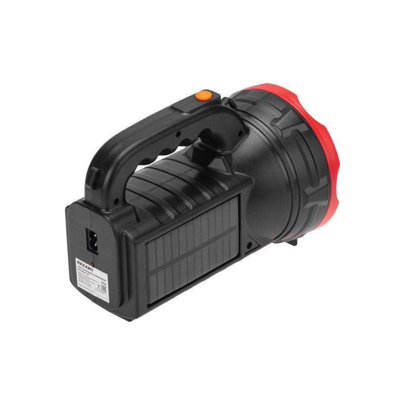  Прожектор поисковый с головным и боковым светом со встроенным аккумулятором и встроенным зарядным устройством зарядка напрямую от сети 220В (евророзетка) плечевой ремень в комплекте Rexant 75-707 фото в каталоге от BTSprom.by