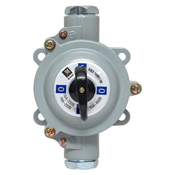  Выключатель пакетный 1-кл. 16А IP56 ПВ2-16 М1 сил. сер. EKF pv-2-16-5 фото в каталоге от BTSprom.by