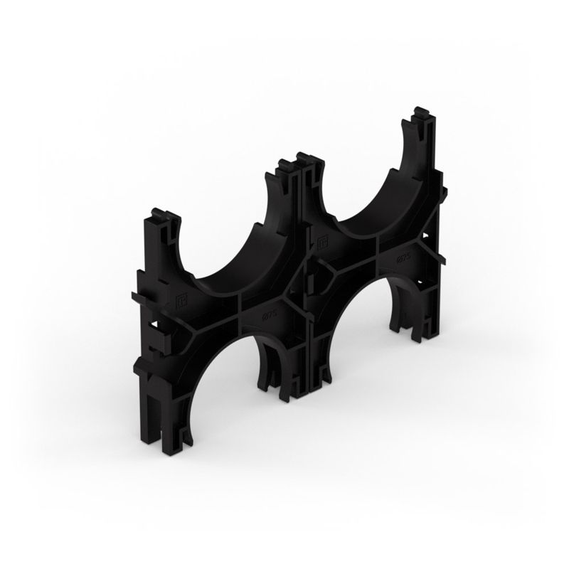 кластер двойной двухсторонний для двустен. труб d75мм промрукав pr13.02569 от BTSprom.by