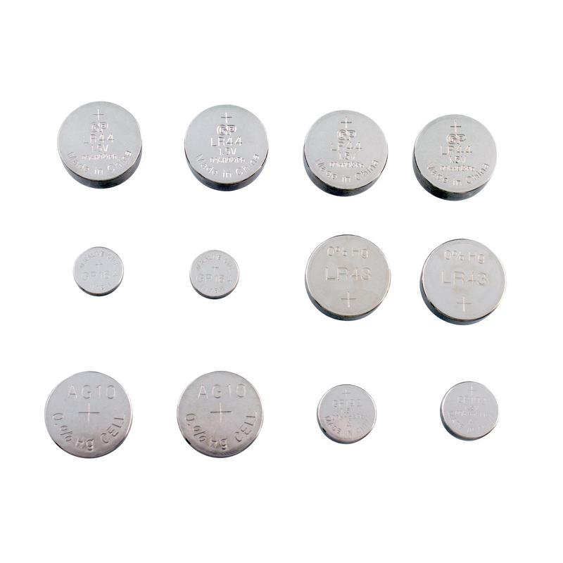  Набор алкалиновых элементов питания LR44 - 4шт; LR60 - 2шт; LR43 - 2шт; LR55 - 2шт; LR41 - 2шт ACM01-CR12 120/1440 (блист.12шт) GP 3153 фото в каталоге от BTSprom.by