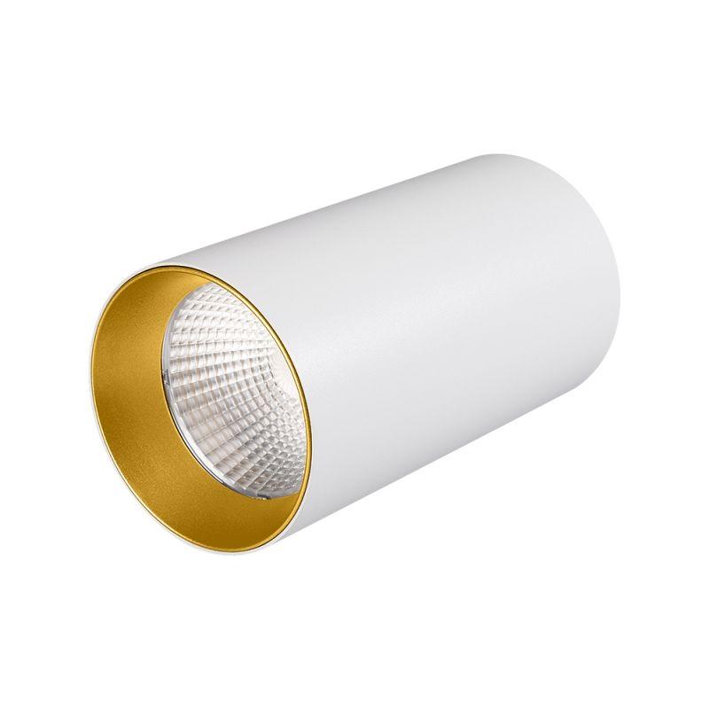 светильник накладной sp-polo-r85-1-15w day white 40deg (white gold ring) (ip20 металл) arlight 022941 от BTSprom.by