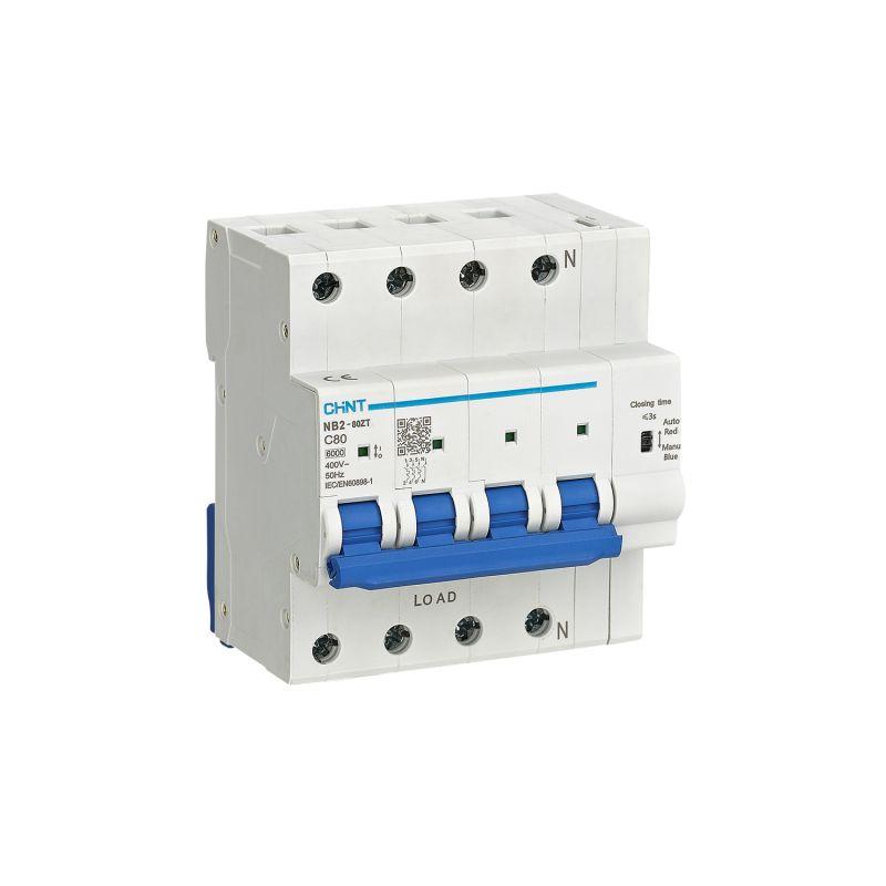 выключатель автоматический модульный 4п (3p+n) c 40а 6ка nb2-80zt (r) chint 448266 от BTSprom.by