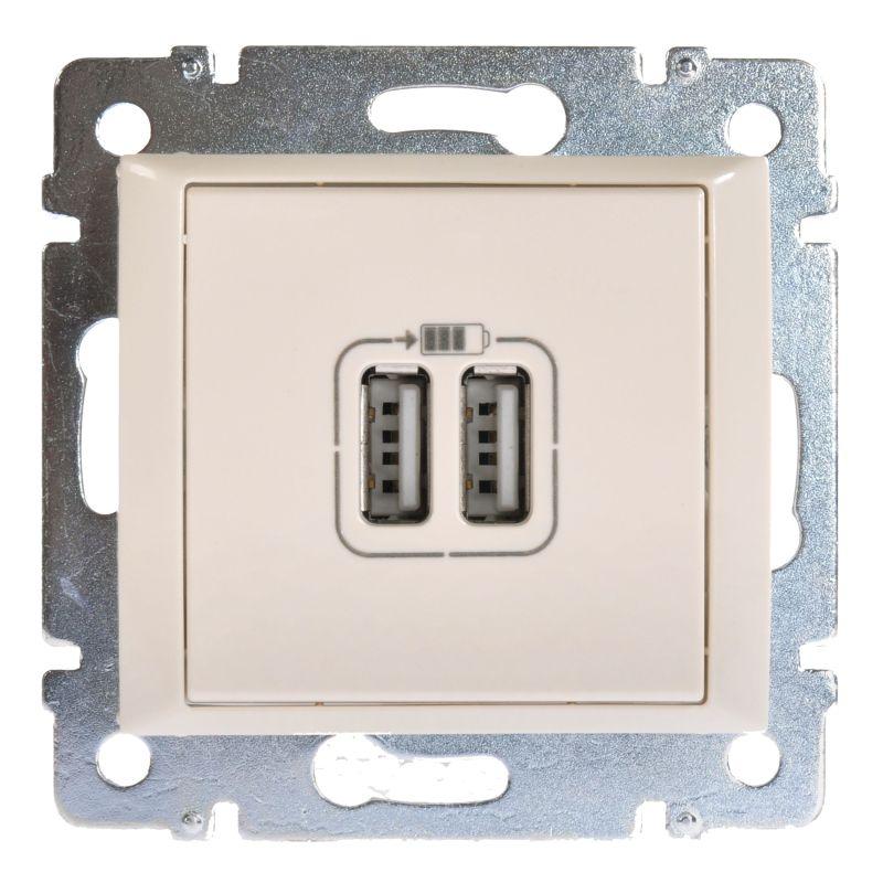 розетка usb 2-м сп valena механизм сл. кость (diy-упак.) iek 694372 от BTSprom.by