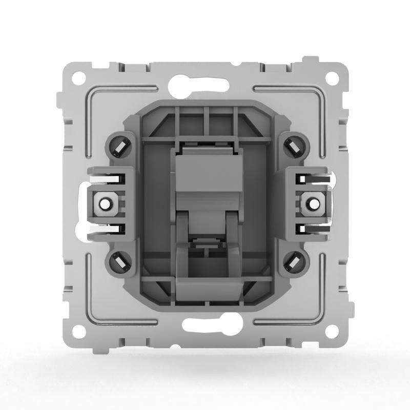 розетка компьютерная 1-м сп pixel rj45 кат.5e механизм алюм. tokov electric tke-px-rc1-c03 от BTSprom.by