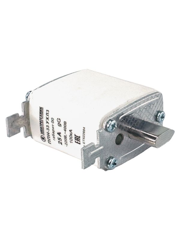 вставка плавкая ппн-33 ухл3 25а габарит 00 ip00 электротехник et522684 от BTSprom.by