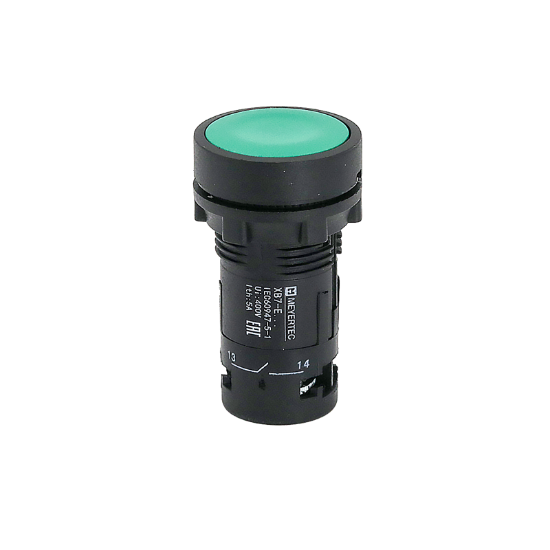 кнопка плоская с фиксацией 1no+1nc ip54 пластик mtb7-eh35 зел. овен 132693 от BTSprom.by