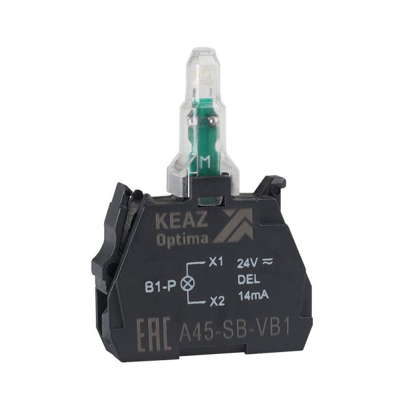 блок световой optisignal d22 a45-sb-vb4 красн. 24 в ac/dc с защитой от наводок zbvb4 кэаз 362246 от BTSprom.by