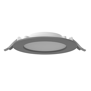 светильник светодиодный dl-01 slim 160мм 25вт 3000к cri90 176х39мм ip65/40 рассеив. опал ral7045 сер. муар varton v1-rf-7r083-10000-6502530 от BTSprom.by