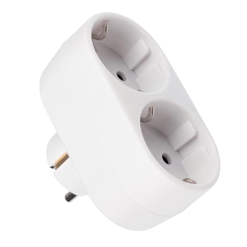 разветвитель с заземл. 16а ad-2g 3.5квт jazzway 5004641 от BTSprom.by