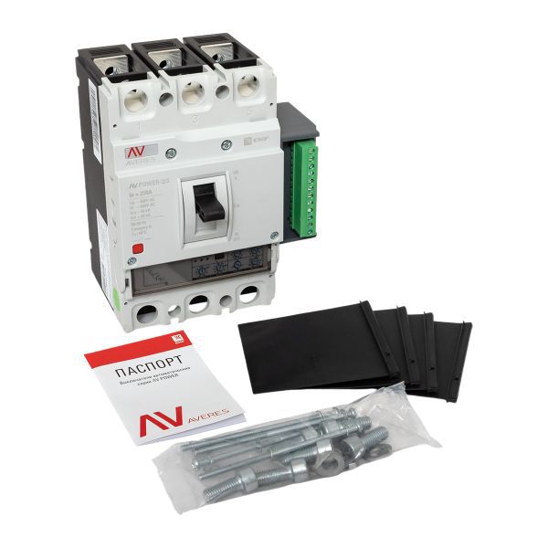  Выключатель автоматический 3п 250А 50кА AV POWER-2/3 ETU2.2 AVERES EKF mccb-23-250-2.2-av фото в каталоге от BTSprom.by