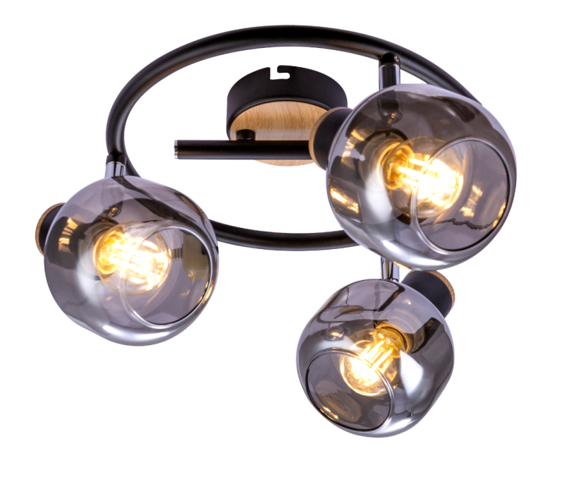 светильник dorkas 7026-733 3хe14 40вт настенно-потолочн. спот поворотный rivoli б0047099 от BTSprom.by