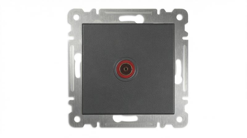розетка телевизионная проходная tv сп karea 16а ip20 механизм дым. металлик makel 57050007 от BTSprom.by