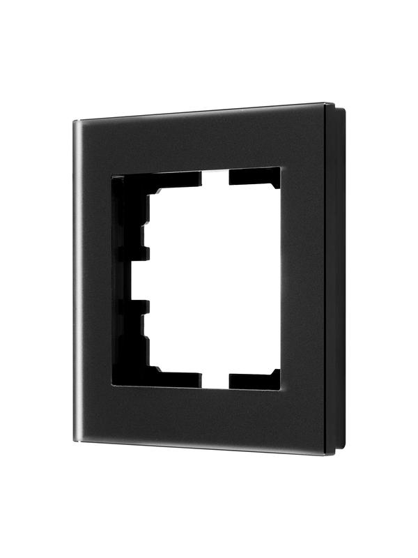 рамка 1-местн. гориз. vesna стекло черн. матов. lezard 742-5980-146 от BTSprom.by