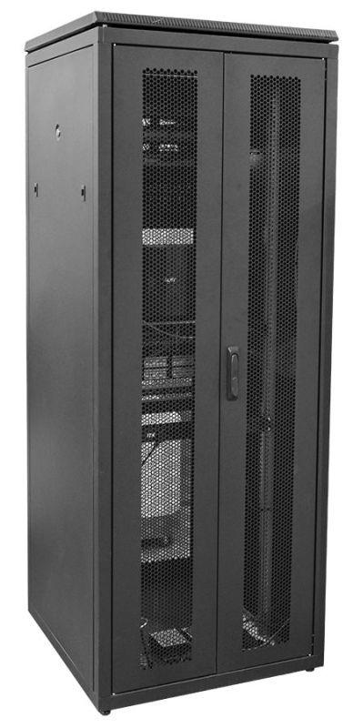 шкаф сетевой linea n 28u 800х800мм распашная перфорир. передн. дверь; задн. перфорир. черн. itk ln05-28u88-2pp от BTSprom.by
