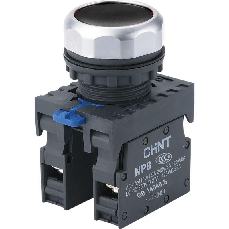 кнопка управления np8-11bn/2 без подсветки черн. 1но+1нз ip65 (r) chint 667112 от BTSprom.by