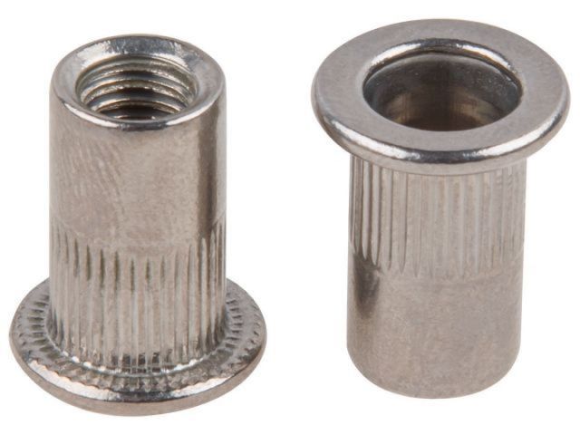 заклепка резьбовая м10 нерж.сталь (а2), цилиндрический бортик (250 шт в карт. уп.) (starfix) sm-71832-250 от BTSprom.by