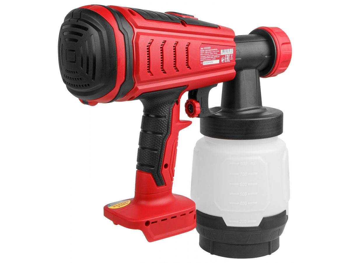  Аккум. краскораспылитель WORTEX CPS 1808 в кор. ALL1 XLT SOLO БЕСЩЁТ.ДВИГ., 18В, 1000 мл/мин, 0.8 л (БЕСЩЁТ.ДВИГ., 18 В, БЕЗ АКБ И ЗУ, 1000 мл/мин, 0.8 л бак, 2.5 мм сопло, 50 DIN) 0333263 фото в каталоге от BTSprom.by