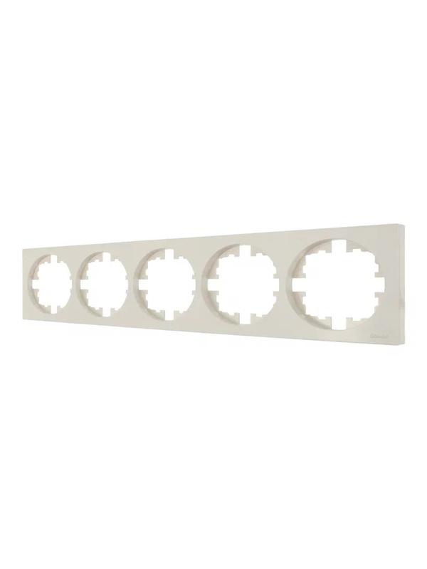  Рамка 5-м OSEN горизонт. квадрат сл. кость LEZARD 743-9000-150 фото в каталоге от BTSprom.by