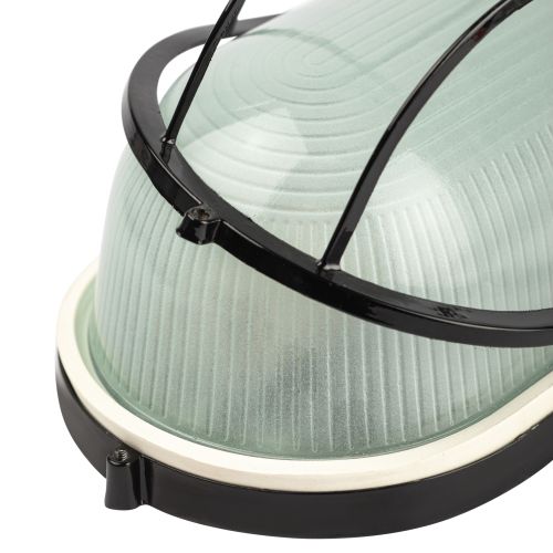  Светильник НБП 04-100-002 1х100Вт E27 IP54 акватермо алюм./стекло овал с решеткой черн. Эра Б0063913 фото в каталоге от BTSprom.by