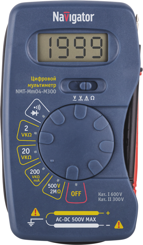  Мультиметр 93 589 NMT-Mm04-M300 (M300) Navigator 93589 фото в каталоге от BTSprom.by