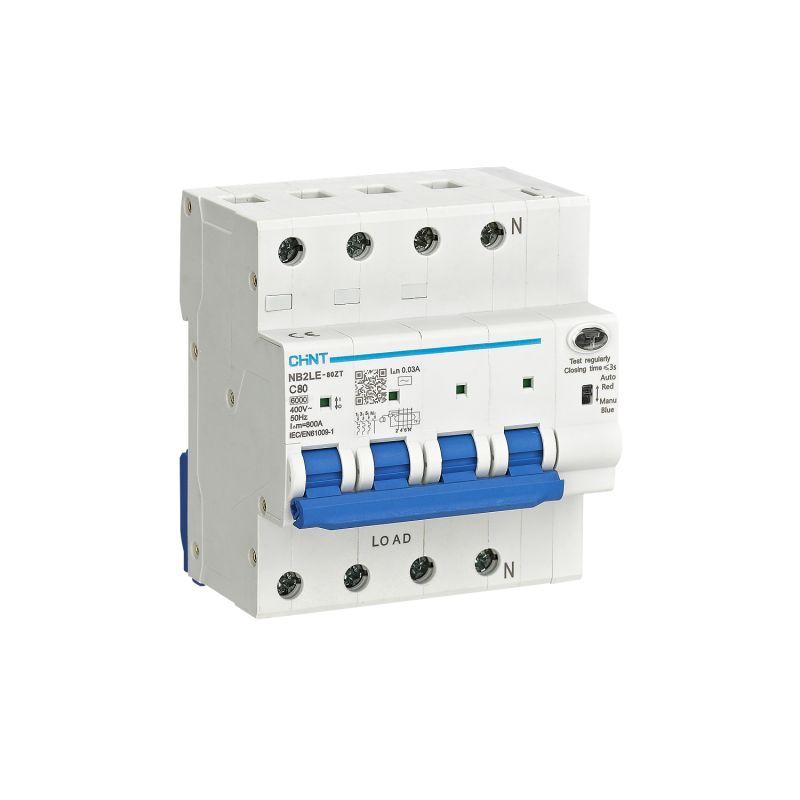 выключатель автоматический дифференциального тока 4п (3p+n) d 16а 10ма тип a 6ка авдт nb2le-80zt d16 электрон. (r) chint 560154 от BTSprom.by