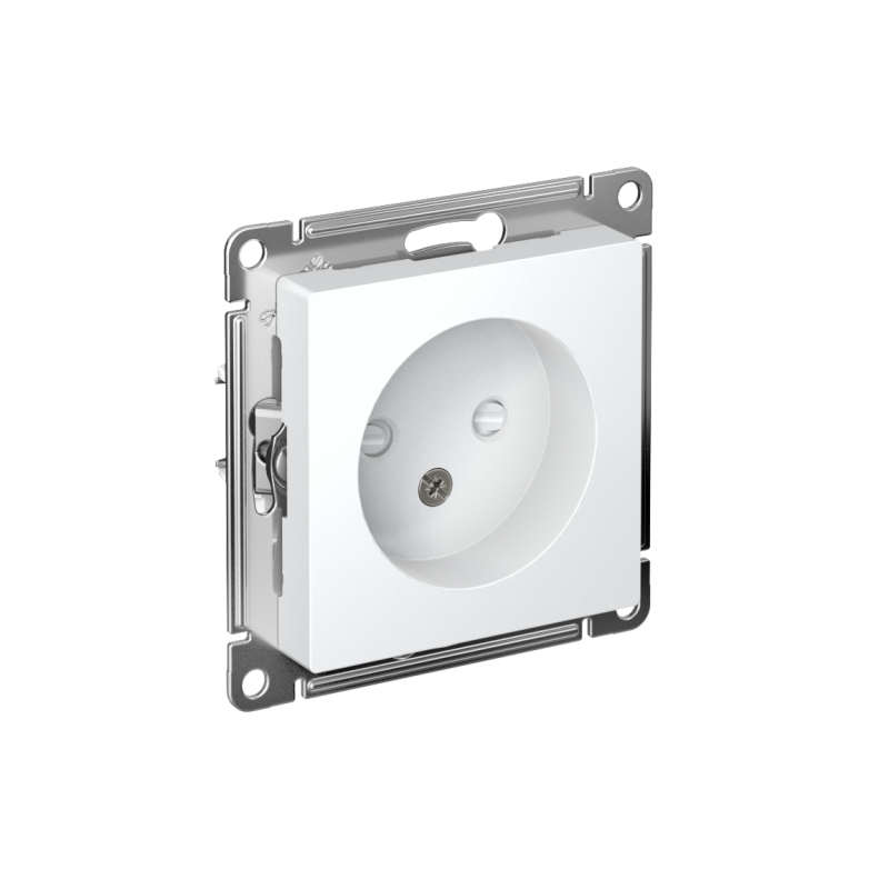 розетка 1-м сп atlasdesign 16а ip20 без заземл. защ. шторки механизм бел. se atn000149 от BTSprom.by