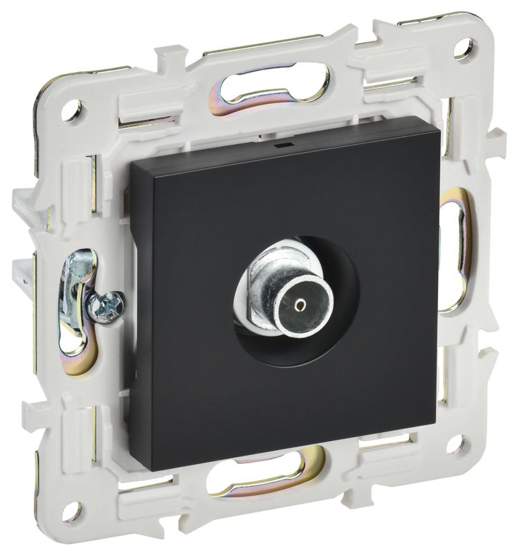 розетка tv оконечная skandy sk-a12bl черн. iek sk-a10-o-k02 от BTSprom.by