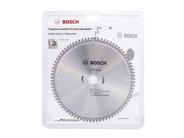 диск пильный 254х30 мм 80 зуб. универсальный eco aluminium bosch (твердоспл. зуб) 2608644394 от BTSprom.by