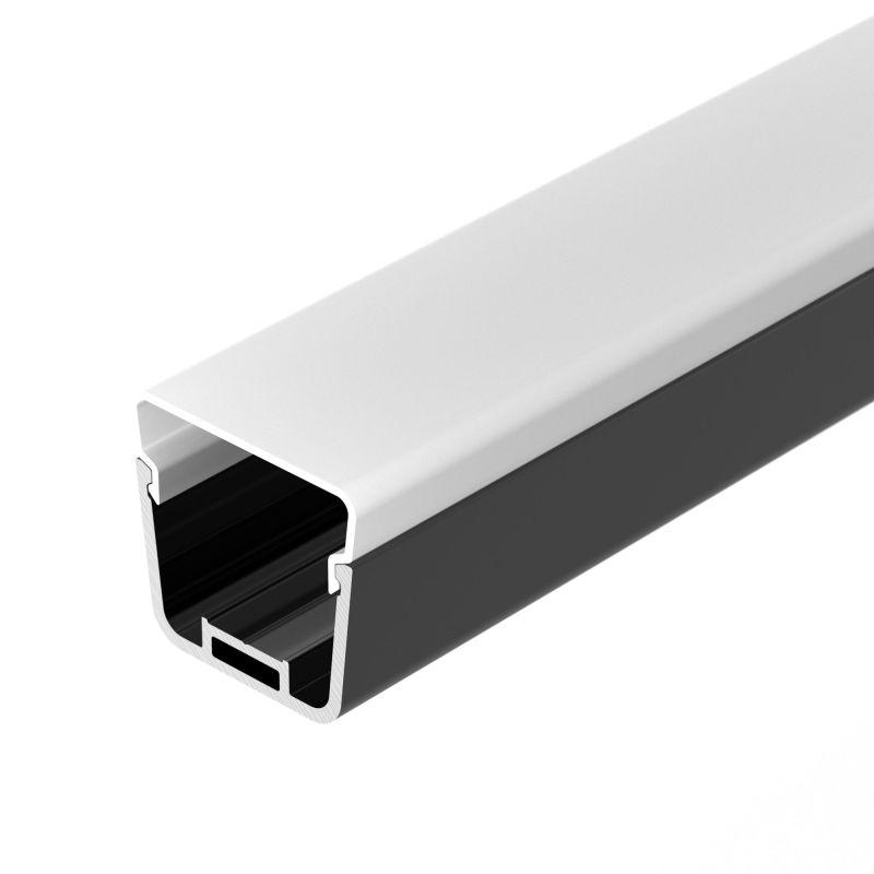 профиль line-d-3734-2000 tetra black+opal l2000 с экраном алюм. (компл.) arlight 055072 от BTSprom.by