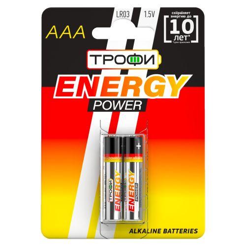 элемент питания алкалиновый aaa/lr03 lr03-2bl (блист.2шт) трофи c0034929 от BTSprom.by