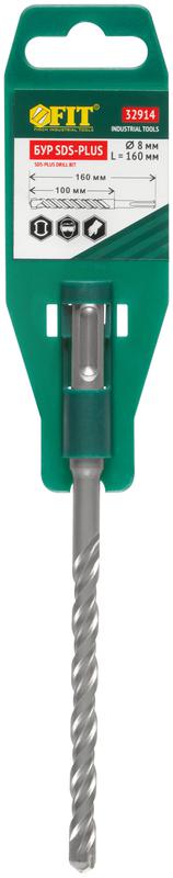  Бур по бетону SDS PLUS с двойн. резьбой 8х160мм FIT 32914 фото в каталоге от BTSprom.by