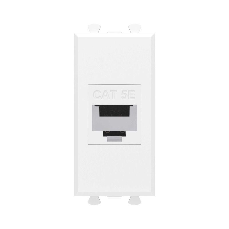 розетка компьютерная 1мод. avanti "белое облако" rj45 кат.5e без шторок модульная механизм dkc 4400661 от BTSprom.by