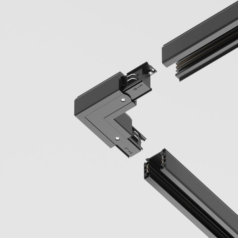  Коннектор угловой внутр. Trinity черн. Voltega TRA-VGL005CL-31B-R фото в каталоге от BTSprom.by