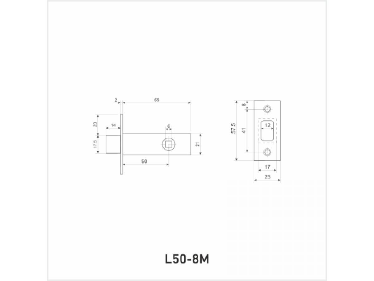 Защелка врезная межк. L50-8M CP хром магн. АЛЛЮР (УЗК) 11580 фото в каталоге от BTSprom.by  Защелка врезная межк. L50-8M CP хром магн. АЛЛЮР (УЗК) 11580 фото в каталоге от BTSprom.by