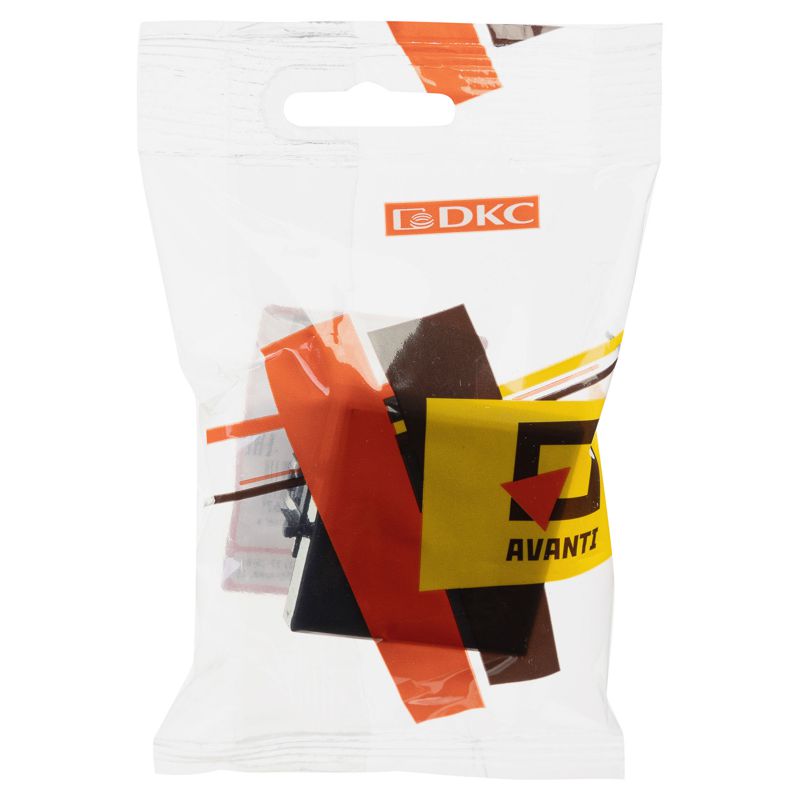  Кнопка 2мод. 16А Avanti "Черный квадрат" DKC 4402152 фото в каталоге от BTSprom.by