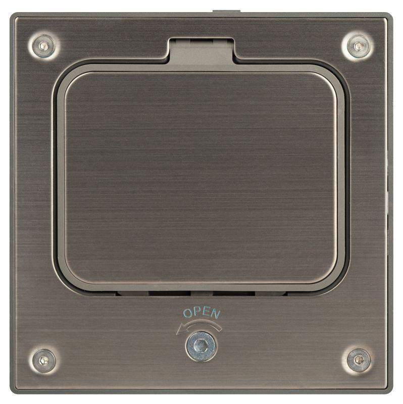 люк 18-6002-03 ip66 в бетон с розеткой под шестигранник сер. эра б0063273 от BTSprom.by