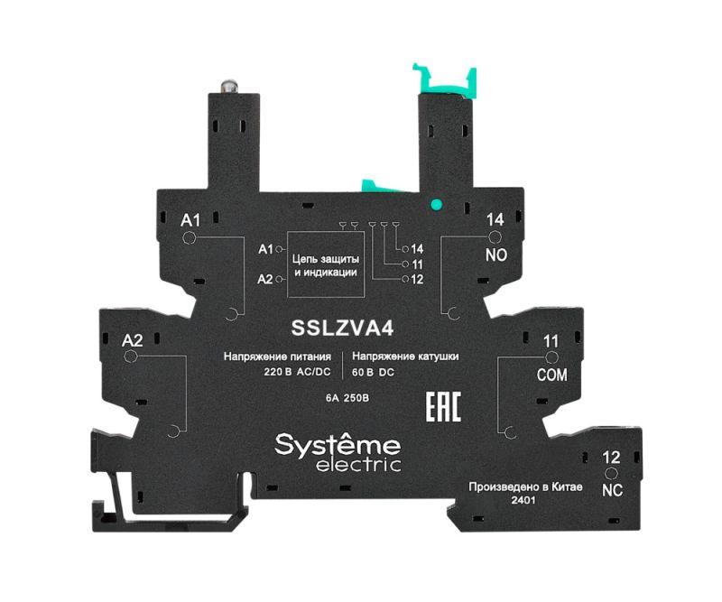 розетка для реле 230в винтовые зажимы sche sslzva4 от BTSprom.by