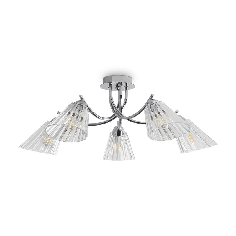  Люстра Faber 40Вт E14х5 IP20 Freya FR5423PL-05CH фото в каталоге от BTSprom.by