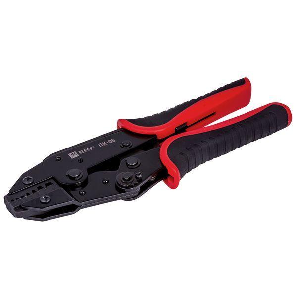  Пресс-клещи ПК-06 2х0.5-2х6.0кв.мм НШвИ2 Expert EKF pk-06-exp фото в каталоге от BTSprom.by