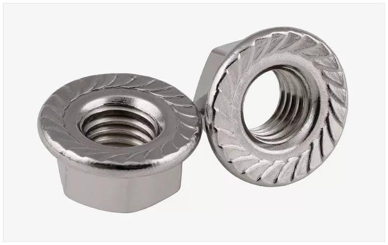 гайка с насечкой препятствующей откручиванию нержавеющая (а2) м10 (din 6923) (уп.100шт) промрукав pr08.7449 от BTSprom.by