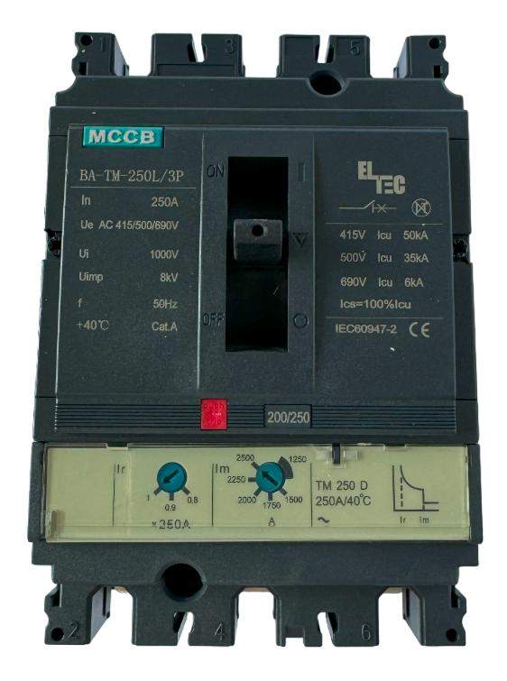  Выключатель автоматический MCCB BA-TM-250L/3P 250А (тепломагнитый ТМ ICU:50KA) ELTEC 1200250 фото в каталоге от BTSprom.by